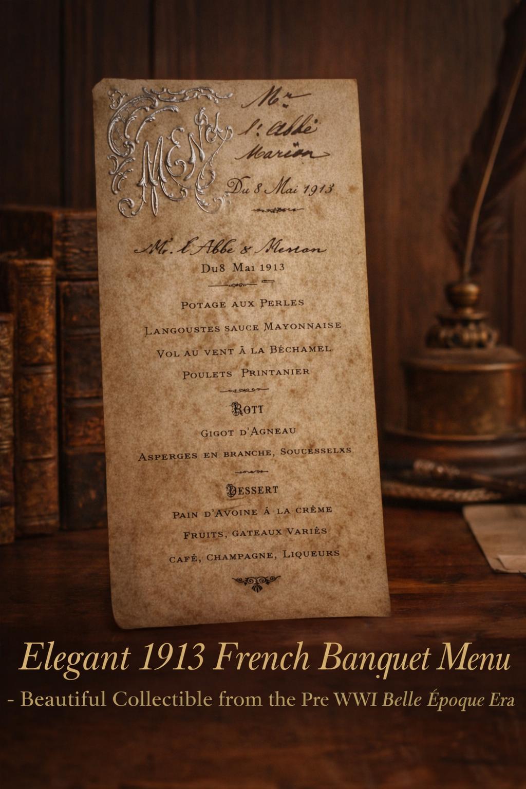 CARTE CARTON ANCIEN avec MENU repas prix fixe RESTAURANT P.BUISSON