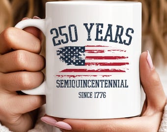 Retro USA 250 Jahre Kaffeebecher, Unabhängigkeitstag Becher, Feiern Sie 250-jähriges Jubiläum Becher, USA Flagge Becher, 4. Juli Becher, Vaterländisches Geschenk
