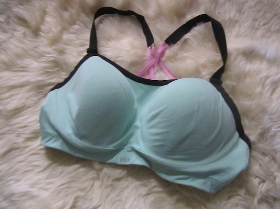 Victoria's Secret VSX Sports Padded Bra in Mint-green, Pink