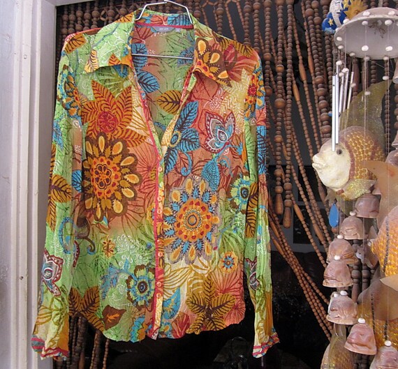 PER UNA - Fabulous Multi Colored Pattern Long Sle… - image 2