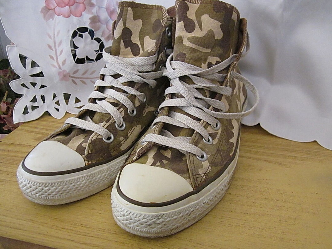 CONVERSE ALL STAR - Camouflage Unisex High Top Gold Star  display picture 1