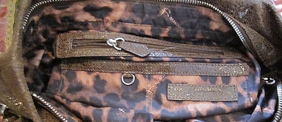 B Makowsky Bolso de mano o bandolera grande de piel autentica color marron chocolate y naranja de los anos 90 Etsy Mexico