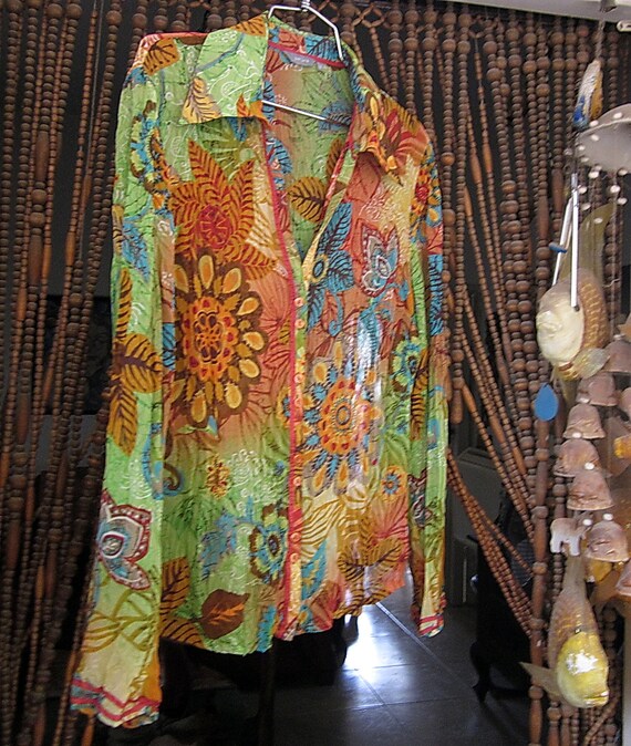 PER UNA - Fabulous Multi Colored Pattern Long Sle… - image 9