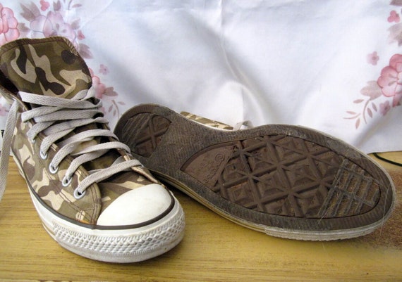 Camoflage Unisex CONVERSE ALL STAR High Top Gold … - image 5