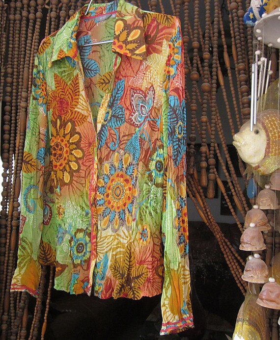 PER UNA - Fabulous Multi Colored Pattern Long Sle… - image 6