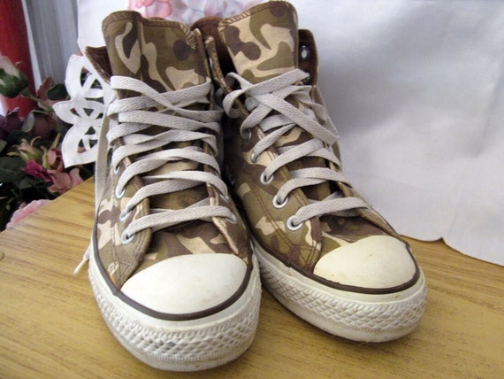 Camoflage Unisex CONVERSE ALL STAR High Top Gold … - image 4