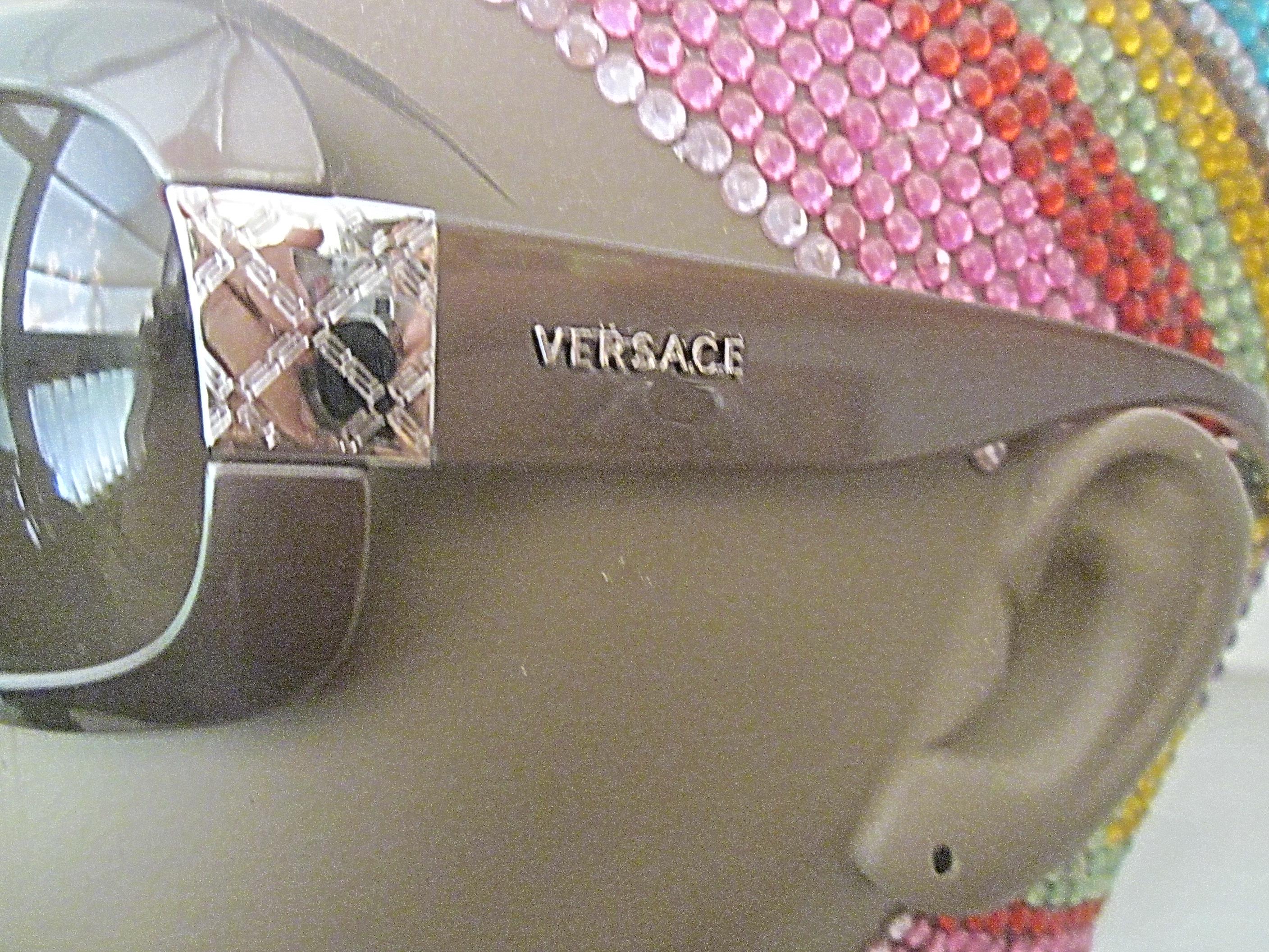 VERSACE - レディースデザイン、美しい光沢のあるブラウングレー
