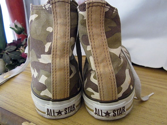 Camoflage Unisex CONVERSE ALL STAR High Top Gold … - image 2