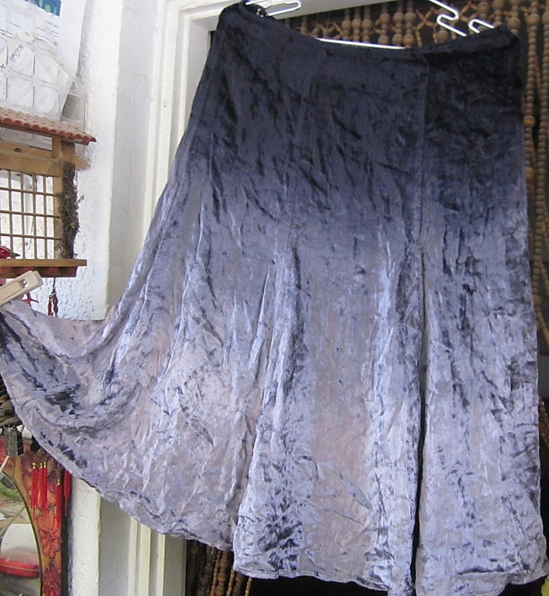 Marks Spencer Per Una Soft Silky Velvet Flaring Tie Dyed Etsy