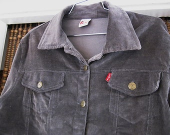 Levi's grey corduroy best sale jacket