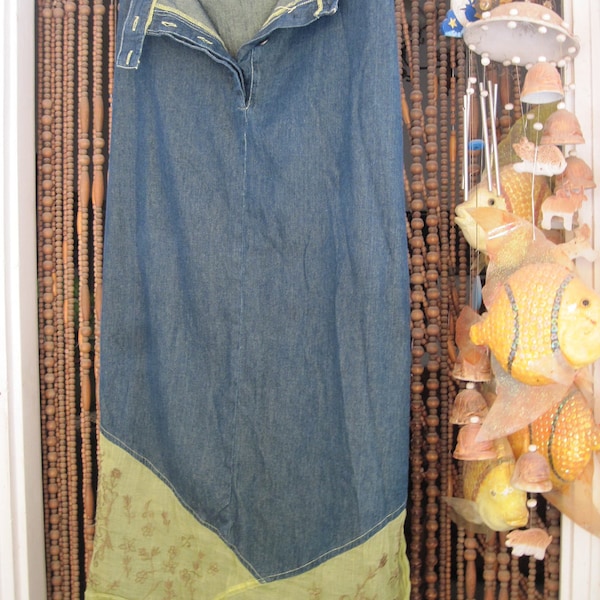 Lime Green Denim Etsy