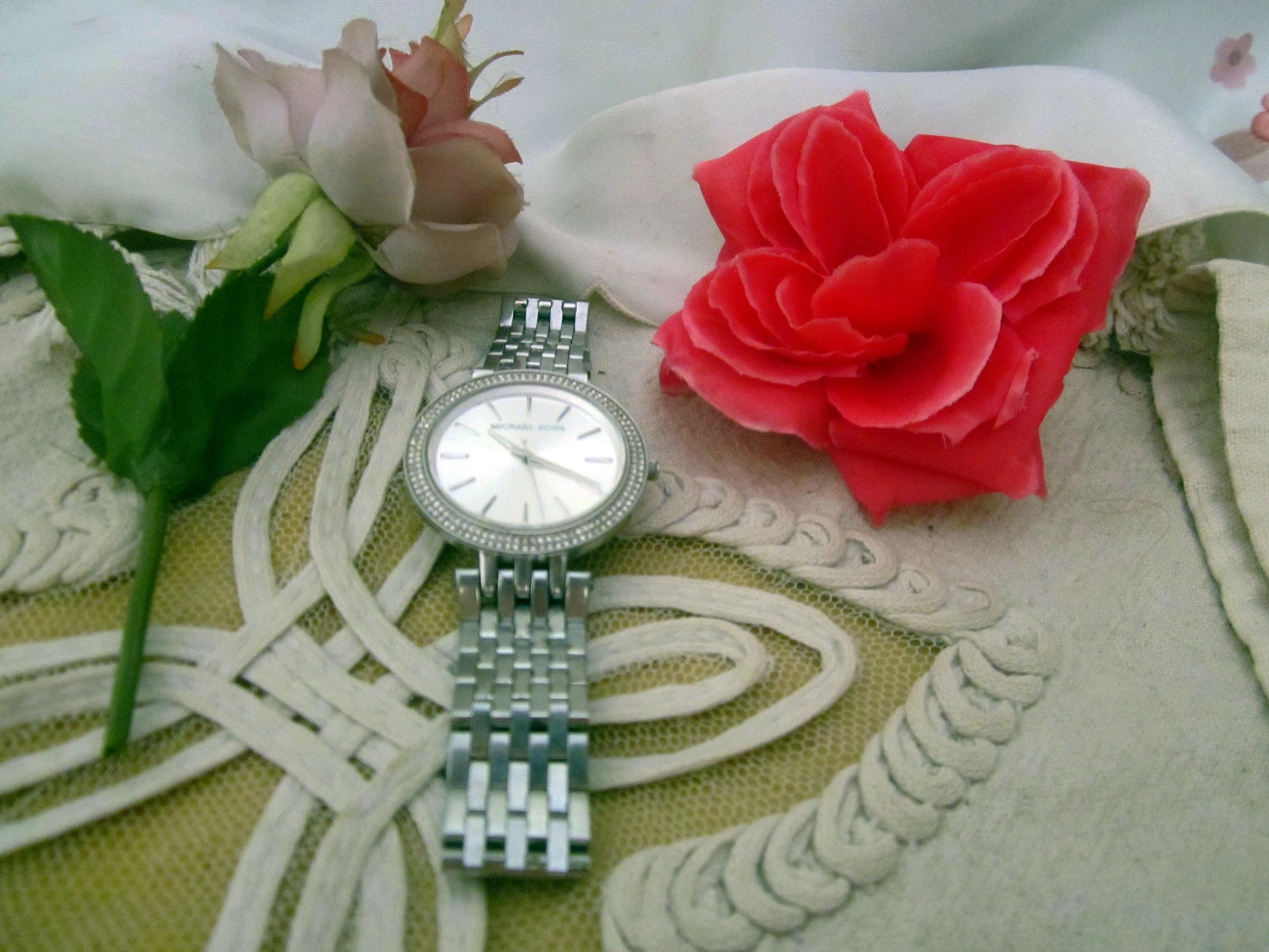 100% AUTH- Michael Kors Darci watch w/ rhinestones MICHAEL KORS - DARCI Glitz Accents Wristwatch Adorned W/ 2  main image 3