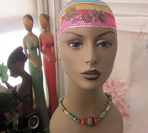 One-of-a-Kind Raw Turquoise, Coral + Ivory Beads … - image 10