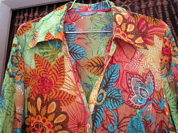 PER UNA - Fabulous Multi Colored Pattern Long Sle… - image 8