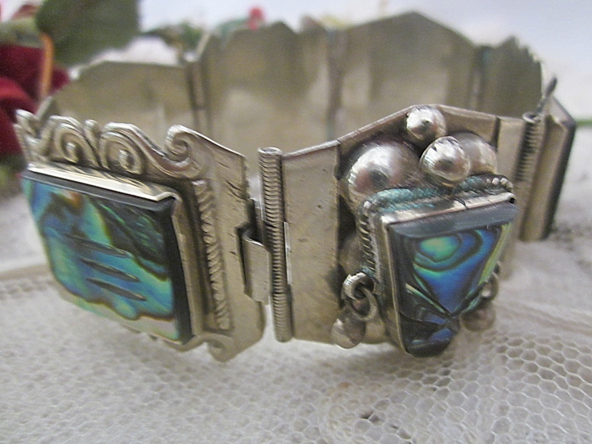 TAXCO MEXICO - Early 70's Era 925 Sterling Wide ORNATE