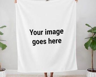 Personalized Photo Blanket: Cosy Fleece Minky Name Throw, Keepsake Gift