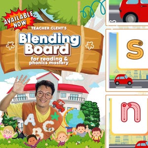 Lärare Clents digitala blandningstavla | Interaktivt fonetikverktyg för tidiga läsare (CVC-ordövning)