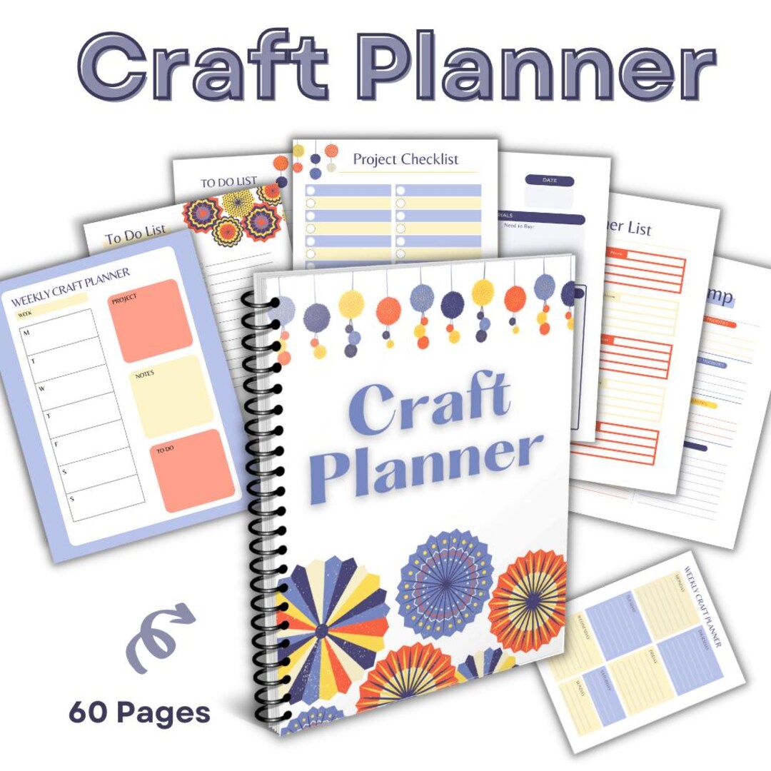 Craft Planner Printable 60 Page Craft Business Planner Project Tracker ...