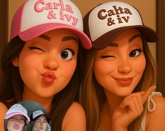 Custom Pixar-Style Portrait: Personalized Digital Art (Digital Download)