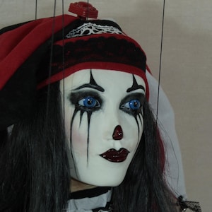 marionette Arlequina puppet ooak artdoll marioneta títere