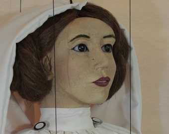 marionet prinses Leia marioneta pop met een artdoll-titel