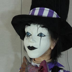 marionette Mime marioneta puppet ooak artdoll titere