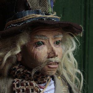 marionette Tramp  puppet ooak artdoll titere marioneta