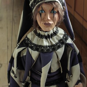 marionetta Harlequin burattino ooak artdoll marioneta títere immagine 14