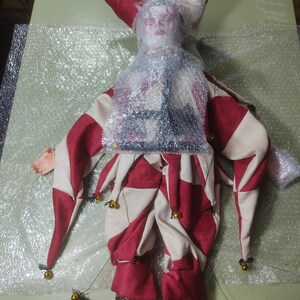 marionetta Harlequin burattino ooak artdoll marioneta títere immagine 17