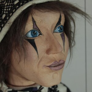 marionetta Harlequin burattino ooak artdoll marioneta títere immagine 3
