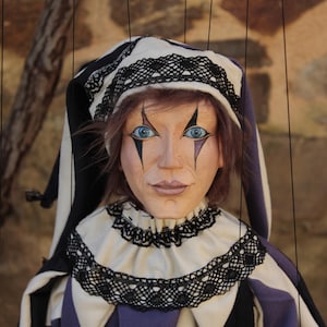marionette Harlekin puppet ooak artdoll marioneta títere