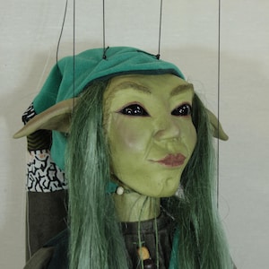 marionette Green Goblin marioneta puppet ooak artdoll titere