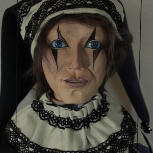 marionetta Harlequin burattino ooak artdoll marioneta títere immagine 4