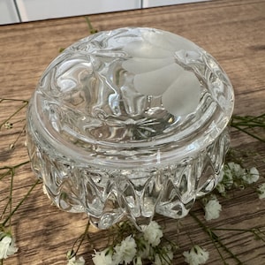 Vintage Princess House Crystal Trinket Container