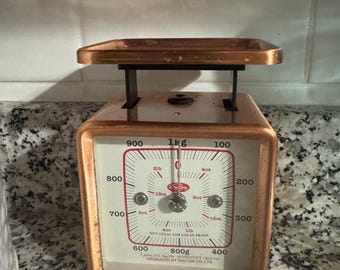 vintage Dulton Copper Scale countertop