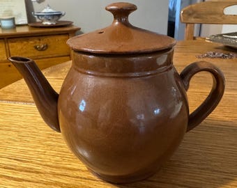 Vintage brown teapot