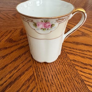 Vintage Nippon tea cup hand painted
