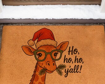 Funny Doormat,Merry Christmas Doormat, Christmas Snow Coir Door Mat,Front Door Mat,Outdoor Mats ,Welcome Mats,Coir Mats,Christmas Doormat