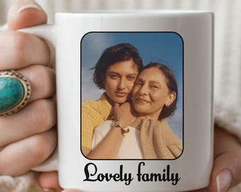 Taza con foto personalizada: Taza de cerámica personalizada, regalo para él/ella