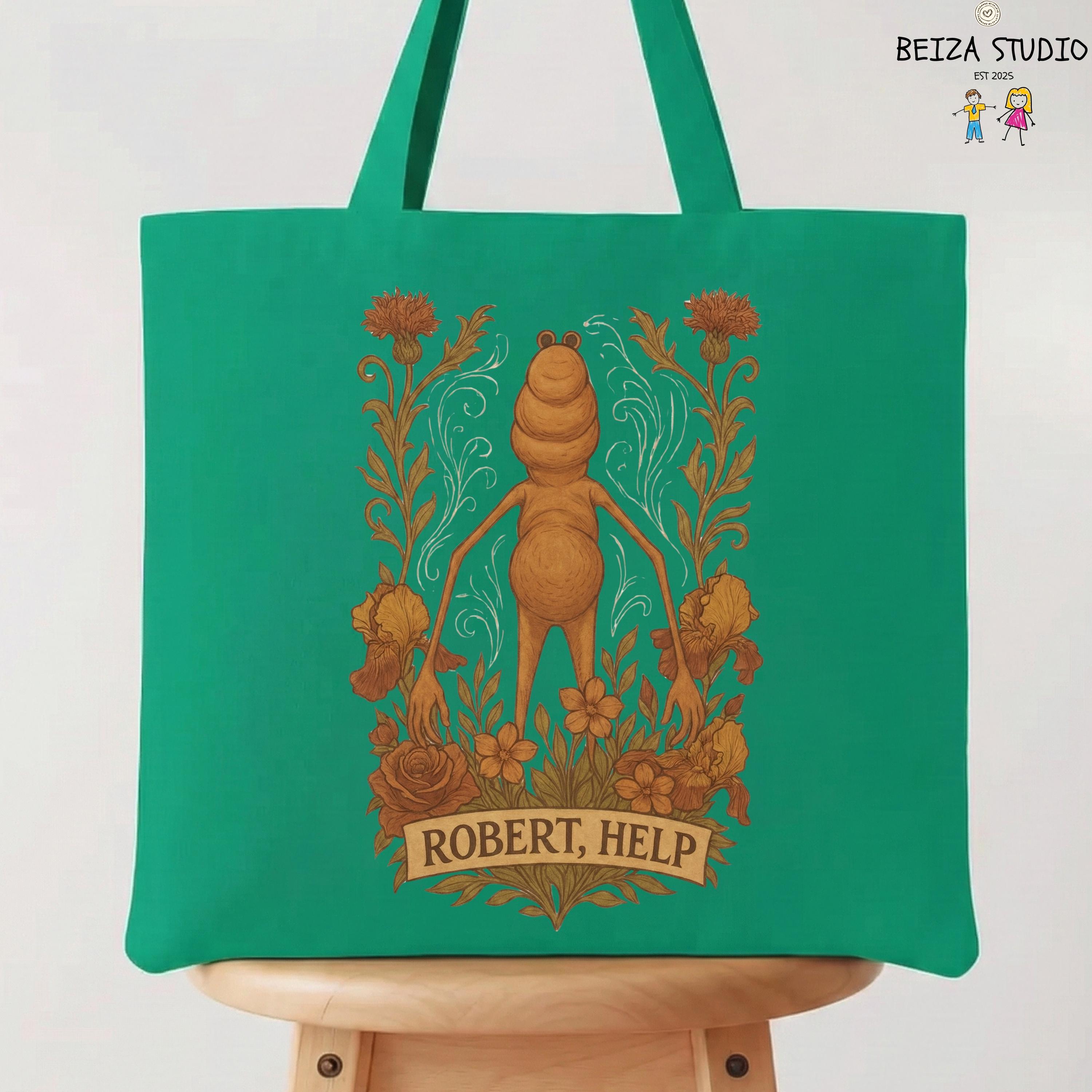 Marcus the Worm Tote Bag –robert Help Bag - Funny Vrchat Graphic Tote ...