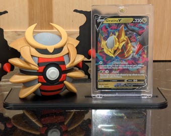 Giratina VSTAR Holofoil Card Display: 3D Monster Ball & Stand