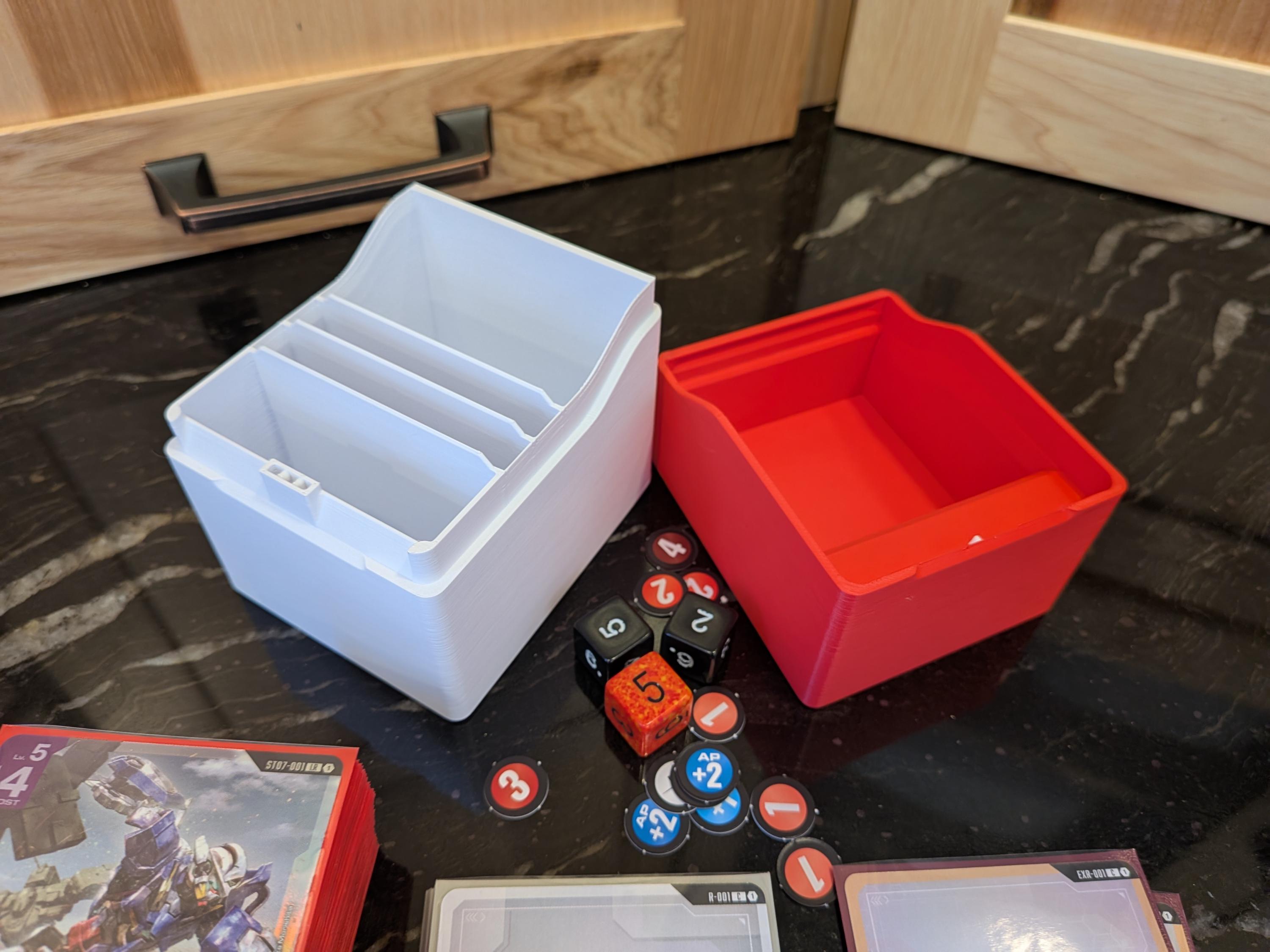 3D Printed Gundam CARD GAME Deck Box | Custom Colors & Icons