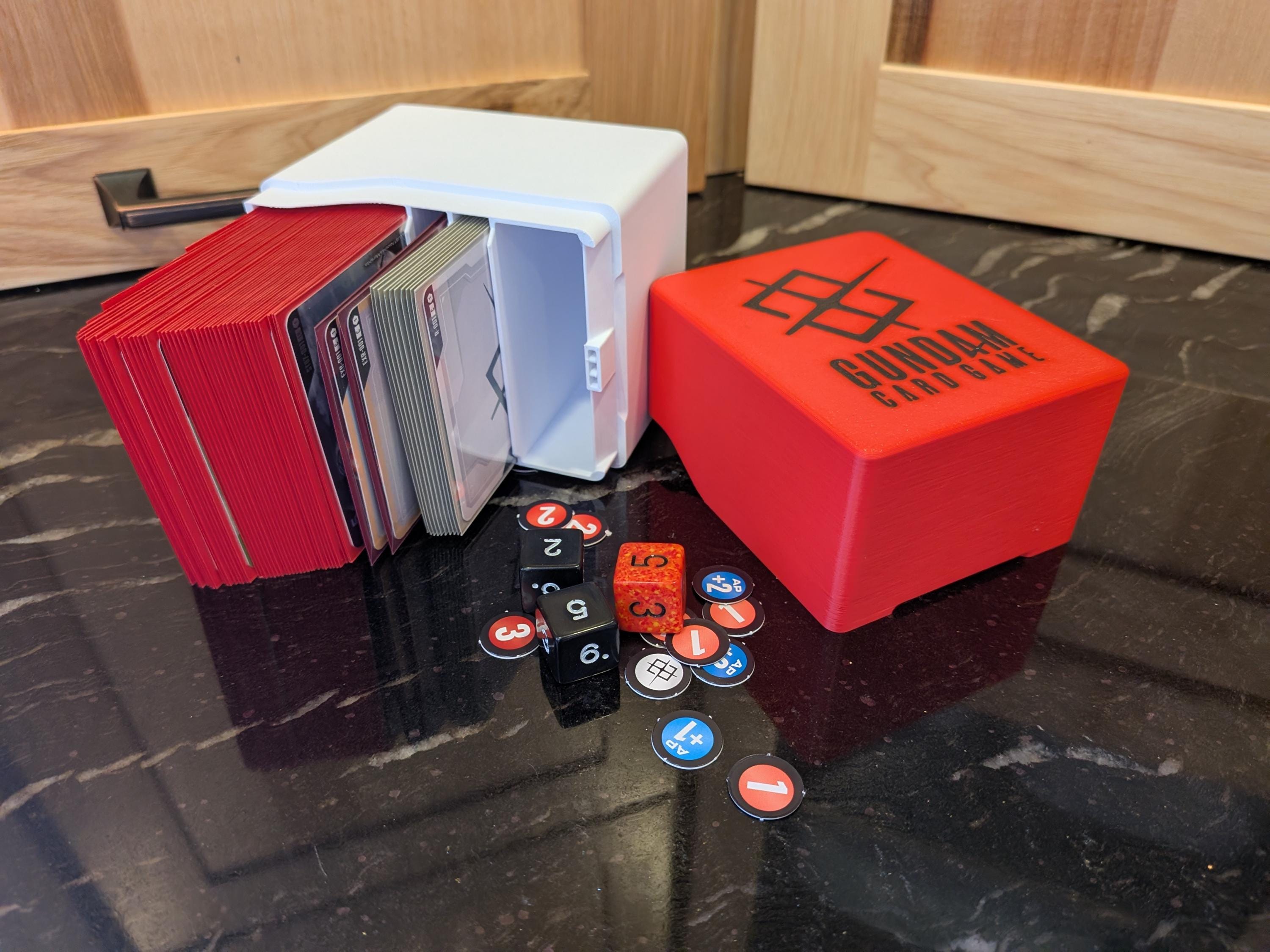 3D Printed Gundam CARD GAME Deck Box | Custom Colors & Icons