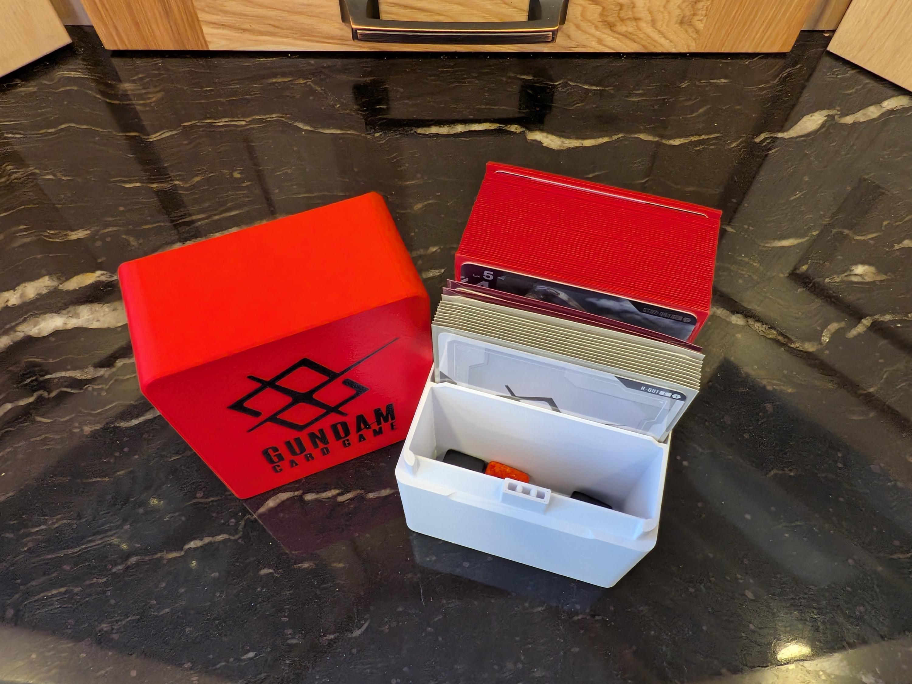 3D Printed Gundam CARD GAME Deck Box | Custom Colors & Icons