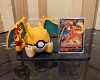 Ultimate Charizard Gift Set: Card, Case & Custom 3D Printed Display