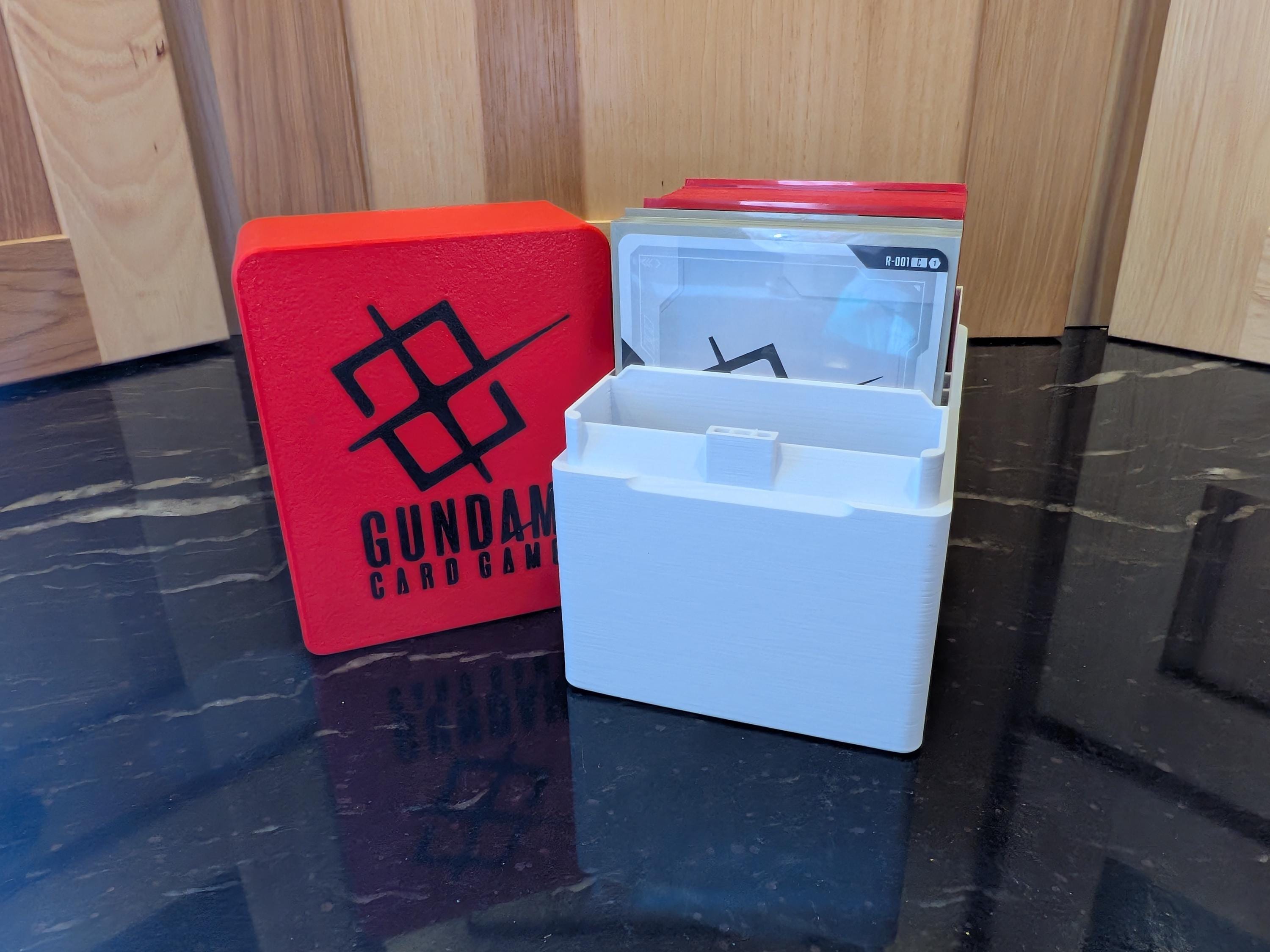 3D Printed Gundam CARD GAME Deck Box | Custom Colors & Icons