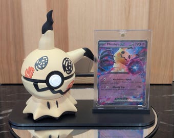 Ultimate Mimikyu Gift Set: Card, Case & Custom 3D Printed Display