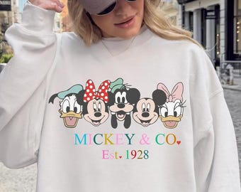 Retro Disney Mickey and Co Sweatshirt, Disney Friends Sweatshirt, Retro Disney Shirt, Disney Mickey Shirt, Disney Gifts