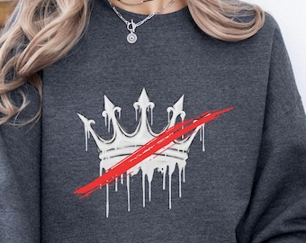 No Kings In America Sweatshirt, Anti Trump Sweatshirt, Political Shirts, Anti Maga Tee, Crown No Kings Shirt