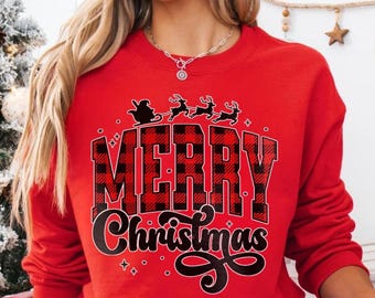 Merry Christmas Sweatshirt, Xmas Family Sweatshirt. Woman Xmas Shirt, Merry Christmas Gift Sweatshirt, Xmas Haliday Sweatshirt